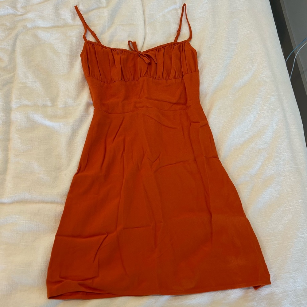 Orange Aritzia Mini Dress